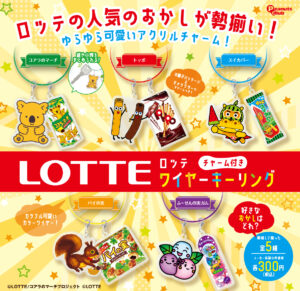 チャーム付きワイヤーキーリング