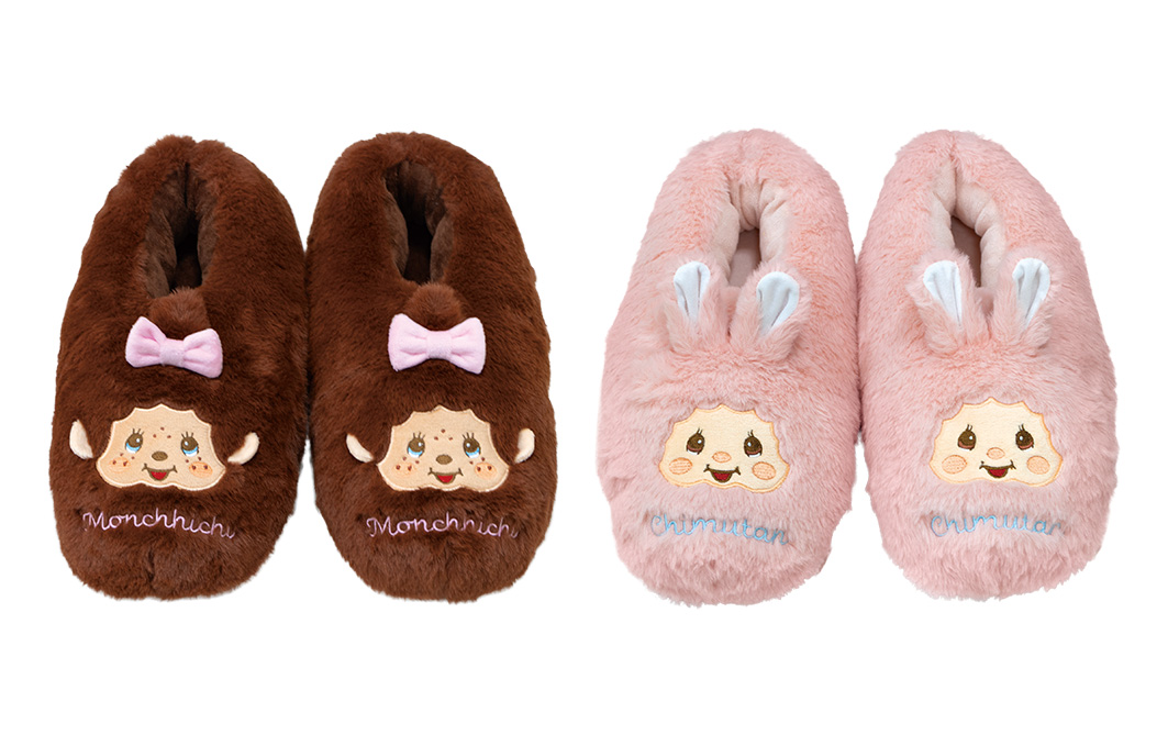 モンチッチ＆チムたん ふわふわルームシューズ