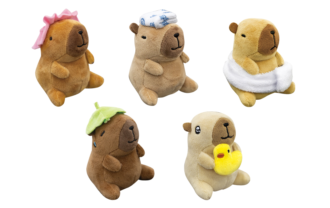 お風呂大好き カピバラ浴場ぬいぐるみ