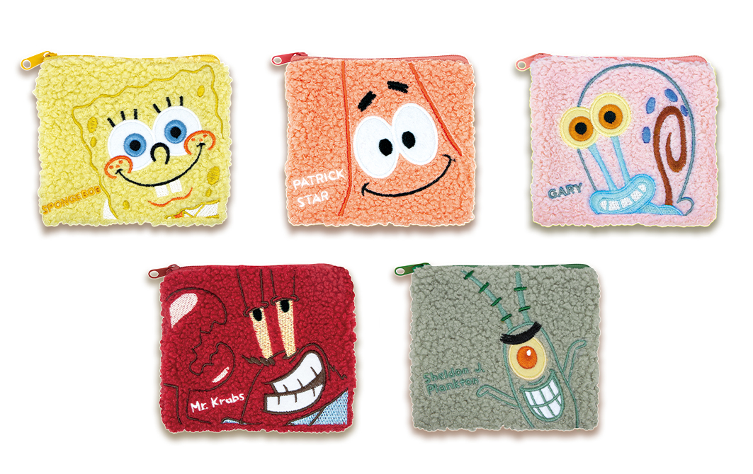 もこもこスクエアポーチ