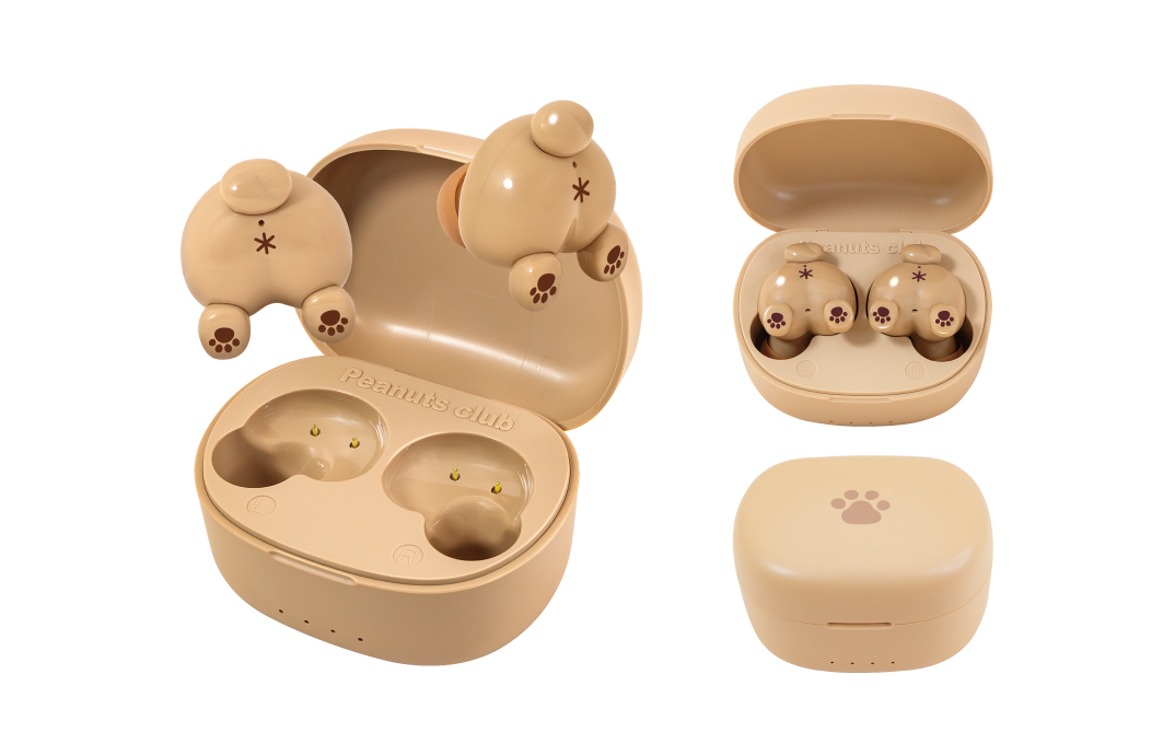 puripuriおしり TWSイヤフォン わんこ 茶