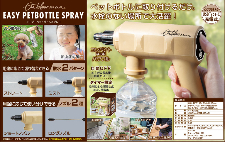 Easy Petbottle spray／イージーペットボトルスプレー